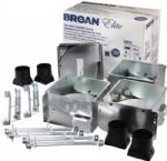 Broan HQTS4 Housing pack for FQTRE100S. Includes hanger bar system, Housing pack for FQTRE100S. Includes hanger bar system, Housing pack for FQTRE100S, Includes hanger bar system, Duct Size: 4", UPC 026715179213 (HQTS4 HQTS4 HQTS4) 