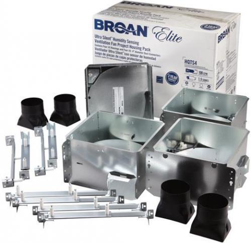 Broan HQTS4 Housing pack for FQTRE100S. Includes hanger bar system, Housing pack for FQTRE100S. Includes hanger bar system, Housing pack for FQTRE100S, Includes hanger bar system, Duct Size: 4