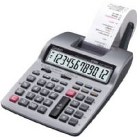 Casio HR-100TM Two-Color Printing Calculator, 12-digit, 2-color printer with large easy-to-read display, Prints 2 lines per second, Sign change, item total and grand total functions, Cost-sell margin and right shift functions; tax and currency exchange functions, Full decimal system; floating, fixed (0-3) with round off (HR 100TM HR100TM) 