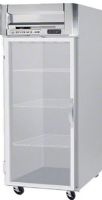 Beverage Air HR1W-1G Glass Door Reach-In Refrigerator, 5.8 Amps, Top Compressor Location, 34 Cubic Feet, Glass Door Type, 1/3 Horsepower, 1 Number of Doors, 1 Number of Sections, Swing Opening Style, 3 Shelves, 36°F - 38°F Temperature, 6" heavy-duty casters, two with breaks, 78.5" H x 35"W x 32"D Dimensions, 60" H x 31" W x 28" D Interior Dimensions (HR1W1G HR1W 1G HR1W-1G) 