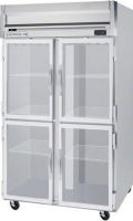 Beverage Air HR2-1HG Half Glass Door Reach-In Refrigerator, 8.4 Amps, Top Compressor Location, 49 Cubic Feet, Glass Door Type, 1/3 Horsepower, 4 Number of Doors, 2 Number of Sections, Swing Opening Style, 6 Shelves, 6" heavy-duty casters, two with breaks, 36°F - 38°F Temperature, 60" H x 48" W x 28" D Interior Dimensions, 78.5" H x 52" W x 32" D Dimensions (HR21HG HR2-1HG HR2 1HG) 
