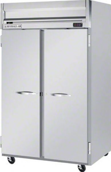 Beverage Air HR2-1S Solid Door Reach-In Refrigerator, 8.4 Amps, Top Compressor Location, 49 Cubic Feet, Solid Door Type, 1/3 Horsepower, 60 Hz., 2 Number of Doors, 2 Number of Sections, Swing Opening Style, 1 Phase, Reach-In Refrigerator Type, 6 Shelves, 36F - 38F Temperature, 115 Voltage, 6