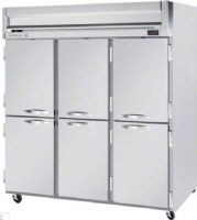Beverage Air HR3-1HS Half Solid Door Reach-In Refrigerator, 10 Amps, Top Compressor Location, 74 Cubic Feet, Solid Door Type, 1/2 Horsepower, 60 Hz, 6 Number of Doors, 3 Number of Sections, Swing Opening Style, 1 Phase, Reach-In Refrigerator Type, 9 Shelves, 115 Voltage, Split Doors, 36°F - 38°F Temperature, 78.5" H x 78" W x 32" D Dimensions, 60" H x 73.5" W x 28" D Interior Dimensions (HR31HS HR3-1HS HR3 1HS) 