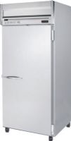 Beverage Air HRP1HC-1S Horizon Series 26" Solid Door Reach-In Refrigerator, 5.8 Amps, 60 Hertz, 1 Phase, 115 Voltage, 24 cu. ft. Capacity, 1/3 HP Horsepower, 1 Number of Doors, 3 Number of, Shelves, 1 Sections, 36° - 38° Degrees F Temperature Range, 22" W x 28" D x 60" H Interior Dimensions, Doors Access, Top Mounted Compressor Location, Stainless Steel and Aluminum Construction, Swing Door Style (HRP1HC-1S HRP1HC 1S HRP1HC1S) 