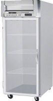 Beverage Air HRP1W-1G Glass Door Reach-In Refrigerator, 5.8 Amps, Top Compressor Location, 34 Cubic Feet, Glass Door Type, 1/3 Horsepower, 1 Number of Doors, 1 Number of Sections, Swing Opening Style, 3 Shelves, 6" heavy-duty casters, two with breaks, 36°F - 38°F Temperature, 78.5" H x 35" W x 32" D Dimensions, 60" H x 31" W x 28" D Interior Dimensions (HRP1W1G HRP1W-1G HRP1W 1G) 