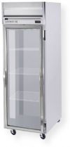 Beverage Air HRS1-1G Glass Door Reach-In Refrigerator , 5.8 Amps, Top Compressor Location, 24 Cubic Feet, Glass Door Type, 1/3 Horsepower, 1 Number of Doors, 1 Number of Sections, Swing Opening Style, 3 Shelves, 6" adjustable legs, 2" foamed-in-place CFC and HCFC-free polyurethane insulation, 36°F - 38°F Temperature, 60" H x 22" W x 28" D Interior Dimensions, 78.5" H x 26" W x 32" D Dimensions (HRS11G HRS1-1G HRS1 1G)  