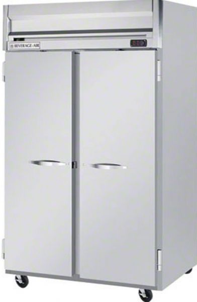 Beverage Air HRS2-1S Solid Door Reach-In Refrigerator, 8.4 Amps, Top Compressor Location, 49 Cubic Feet, Solid Door Type, 1/3 Horsepower, 60 Hz, 2 Number of Doors, 2 Number of Sections, Swing Opening Style, 1 Phase, Reach-In Refrigerator Type, 6 Shelves, 36F - 38F Temperature, 115 Voltage, 60