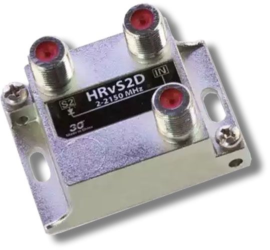 Sonora Design HRVS2D Satellite 2-Way Antenna Signal Splitter 2 GHZ, High performance passives are designed for distribution of digital satellite signals in applications where signal integrity is critical, The HRS series splitters utilize diode protected circuitry to prevent DC back-feeding, 15 MHz to 2150 MHz Wideband Operation, 15 dB at 2 GHz Typical High Return Loss, Plus-minus 0.1 dB in any 24 MHz Frequency-Flat Response, (SONORADESIGNHRVS2D SONORA DESIGN HRVS2D HRVS 2D HRVS2 D HRVS 2 D SONOR