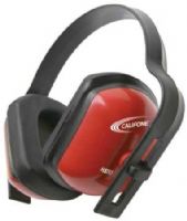 Califone HS50 Hearing Safe Protective Headphone, Rugged polypropylene headstrap, ABS plastic earcups hold up to continued usage in high-use settings, Adjustable headband, Bright red safety color, Noise reduction rating 28db, Adjustable earcups, Dielectric (non conducting material), Fuller sized earcups than standard hearing protector, UPC 610356466001 (HS-50 HS 50) 