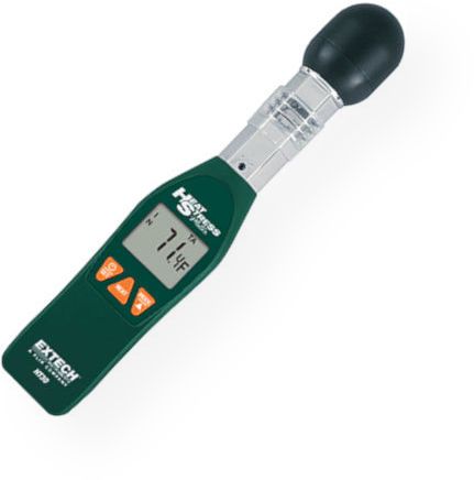 Extech HT30 Heat Stress WBGT Meter, Heat Stress Index measures how hot it feels when humidity is combined with temperature, air movement, and radiant heat, Black Globe Temperature (TG) monitors the effects of direct solarradiation on an exposed surface, Air Temperature (TA) plus Relative Humidity (RH) (HT-30 HT 30)