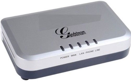 Grandstream HT503 HandyTone 503 ATA/IAD Analog Telephone Adapter, 1 FXS telephone port (RJ11), 1 FXO PSTN line port (RJ11) with power-outage life line support, Up to 2 SIP account profiles, SIP over TCP/TLS, SRTP, Dual 10/100 Mbps network ports (RJ45) with integrated high performance NAT router, Advanced telephony features (HT-503 HT 503)