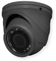 Speco Technologies HT71TG Outdoor TVI Mini IR Turret Camera; Gray; 2.8mm fixed lens; 1/3” Progressive Scan CMOS, 2MP; Compact size - only 2.36” in diameter; 12 IR LEDs; Cast aluminum construction; Additional analog output for 960H; Signal distance up to 1600 feet; Full OSD operation via UTC (TVI output only); UPC 030519020411 (HT71TG HT-71TG HT71TGCAMERA HT71TG-CAMERA HT71TGSPECOTECHNOLOGIES HT71TG-SPECOTECHNOLOGIES) 