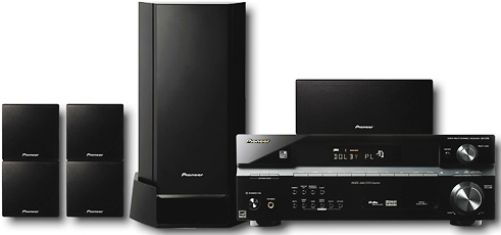 Pioneer HTP-2920 Home Theater High Power 5.1 Surround Sound System, Dolby Digital & DTS 5.1 Surround, Windows Media Compatible, 9 Advanced Surround, Sound Retriever, 5 Channel Stereo, Bass & Treble Control, Midnight Mode, Dialog Enhancement, Front Mini Jack, Digital Inputs (2 Coaxial, 1 Optical) (HTP2920 HTP 2920)