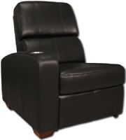 Bell'O HTS101BK Home Theather Seating Left Arm Reclining Chair, Black Leather, Ergonomic headrest puts eyes at optimum viewing position, Elegant and unique seat back construction looks great even from behind, Discreetly hidden finger tip controlled recline lever, Compact, quiet and smooth Zero Wall Reclining mechanism from Leggett & Platt, UPC 748249001012 (HTS-101BK HTS 101BK HTS101 HTS101-BK BELLO) 