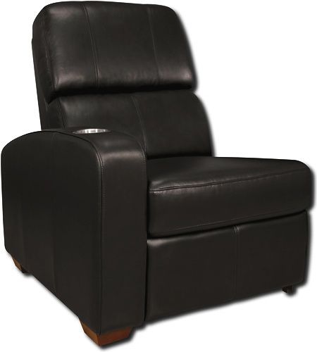 Bell'O HTS101BK Home Theather Seating Left Arm Reclining Chair, Black Leather, Ergonomic headrest puts eyes at optimum viewing position, Elegant and unique seat back construction looks great even from behind, Discreetly hidden finger tip controlled recline lever, Compact, quiet and smooth Zero Wall Reclining mechanism from Leggett & Platt, UPC 748249001012 (HTS-101BK HTS 101BK HTS101 HTS101-BK BELLO)