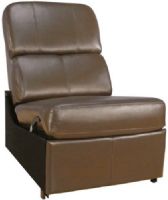 Bell'O HTS103BN Home Theather Seating No Arm Reclining Chair, Brown Leather, Ergonomic headrest puts eyes at optimum viewing position, Elegant and unique seat back construction looks great even from behind, Discreetly hidden finger tip controlled recline lever, Compact, quiet and smooth Zero Wall Reclining mechanism from Leggett & Platt, UPC 748249101033 (HTS-103BN HTS 103BN HTS103BN HTS103-BN HTS103 BELLO) 