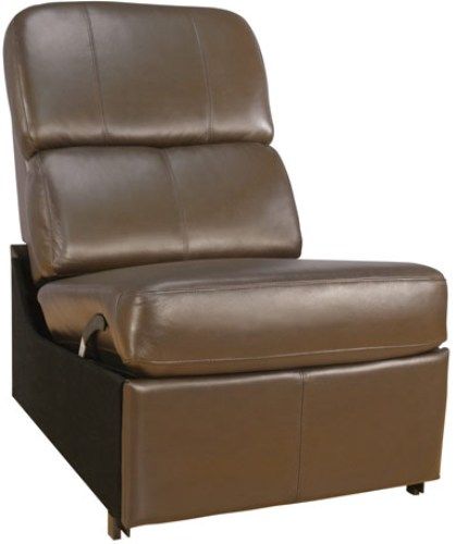 Bell'O HTS103BN Home Theather Seating No Arm Reclining Chair, Brown Leather, Ergonomic headrest puts eyes at optimum viewing position, Elegant and unique seat back construction looks great even from behind, Discreetly hidden finger tip controlled recline lever, Compact, quiet and smooth Zero Wall Reclining mechanism from Leggett & Platt, UPC 748249101033 (HTS-103BN HTS 103BN HTS103BN HTS103-BN HTS103 BELLO)
