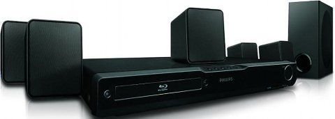 Philips HTS3051B/F7 Home Theater System, Speaker system, Blu-ray disc player / AV receiver Components, Surround Sound Sound Output Mode, 5.1 channel Surround System Class, 1000 Watt utput Power / Total, Midnight Mode Additional Features, Radio tuner - FM - digital Type, 40 preset stations Preset Station Qty, Blu-ray disc player Type (HTS3051BF7 HTS3051B-F7 HTS3051B F7 HTS3051B HTS-3051B HTS 3051B)