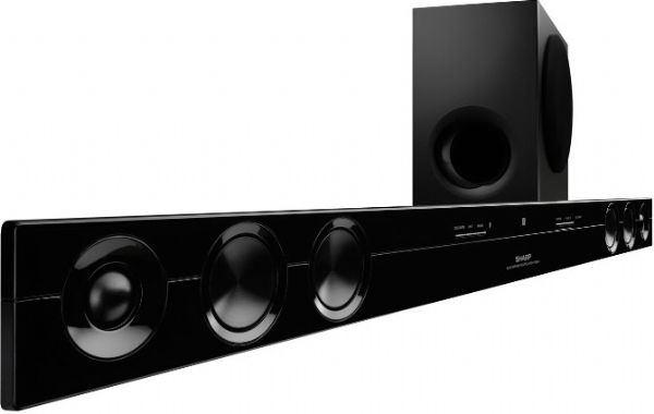 Sharp HT-SB30D 2.0 Channel Sound Bar Home Theater, Remote: 10-KEY, Output Power (TOTAL): 40W, LCD TV Compatible Size: 40