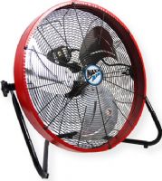 Ventamatic MaxxAir HVFF20S REDUPS High Velocity Shroud Fan, 20" Red Color; 3-Speed 120 volt energy efficient PSC motor; Rugged 22 gauge powder-coated steel shroud; Fan head tilts a full 120 degrees; Maximum efficiency aluminum fan blades; Sturdy base with non-skid feet for stability; OSHA compliant rust-resistant grilles; 6 ft power cord; UPC 047242061376 (HVFF20S-RED-UPS HVFF-20SRED HVFF-20S-REDUPS VENTAMATICHVFF20SRED VENTAMATIC-HVFF20SREDUPS VENTAMATIC-HVFF20S-REDUPS MAXXAIR) 
