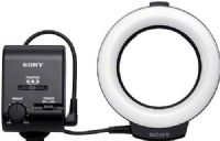 Sony HVL-RL1 LED Ring Light, Easily attach to 49 or 55 mm lenses, White LED Ring Light for macro shooting with 700 lux/0.98 ft max. illumination, Shoot with shadowless lighting using full illumination and high contrast, Get more depth from stereoscopic lighting with right/left illumination, Enjoy precise light with a non-step dimmer and softer light than flash, UPC 027242857384 (HVLRL1 HVL RL1) 