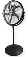 Ventamatic MaxxAir HVPF 20 OR Outdoor Rated Pedestal Fan, 20" Black Color; Safe for use in outdoor or indoor locations; 3-speed thermally protected motor with pull chain selection for low, medium, high, and off functions; Efficient 5 blade system provides greater air movement; UPC 047242061635 (HVPF20OR HVPF20-OR HVPF-20OR VENTAMATICHVPF 20OR VENTAMATIC-HVPF20-OR VENTAMATIC-HVPF20OR BLK MAXXAIR) 