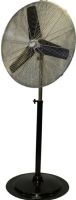 MaxAir HVPF 30 YOKEUPS  Stand Fan, Heavy duty 30" 3-speed thermally protected PSC motor, Fan head tilts 360° to direct air flow where it's needed, Black powder-coated finish, Convenient dial switch, All metal construction, OSHA compliant rust-resistant grilles, UPC 047242061567 (HVPF 30 YOKEUPS HVPF-30-YOKEUPS HVPF30YOKEUPS) 