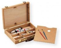 Heritage Arts HWB147 Palette Sketch Box Medium; Includes convenient carry handle; Perfect for storing and toting a variety of art supplies, these attractive wood sketch boxes include palette; Medium sketch box measures 12.5" x 9.5" x 2.75" overall and includes 11.5" x 8.5" palette; UPC 088354802761 (HWB147 HWB-147 SKETCH-HWB147 HERITAGEARTSHWB147 HERITAGEARTS-HWB147 HERITAGE-ARTS-HWB147) 