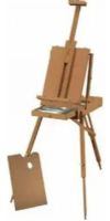 Heritage HWE235 Deluxe French Easel, Made of oiled beech wood, Folds to sketch-box size, Can accommodate canvases up to 33in high, Telescoping legs with non-skid rubber feet, Divided sketch box drawer with aluminum tray, Includes a palette and adjustable shoulder strap, Measures 28 x 45 x 71in, Ship Weight 18 lbs, Ship Dim 24 X 17.5 X 8 in, UPC 088354950974 (HWE-235 HWE 235) 