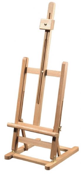 Alvin HWE509 Heritage Table Easel Elmwood, Constructed of oiled elm wood, this attractive easel provides rigid support for canvases up to 21