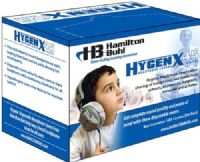 HamiltonBuhl HYGENX45 HygenX Sanitary Headphone Covers for On-Ear Headsets (50 Pair), Fits all Hamilton On-Ear/Personal headphones and headsets including SC-7V, KIDS-SC-7V, CL-LED, CL-7V, HA5USB, HA-66USBSM, HA-66M, TLX-44S, MG51-USB, HA7, HA7M, HA5USBSM, W900-MULTI, HA-31, 3 3/4 Inches Outer Diameter, UPC 681181610020 (HAMILTONBUHLHYGENX45 HYGENX-45 HYGENX 45) 