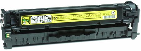 Hyperion CC532A Yellow LaserJet Toner Cartridge compatible HP Hewlett Packard CC532A For use with LaserJet CM2320nf, CM2320n, CP2025n and CP2025dn Printers, Average cartridge yields 2800 standard pages (HYPERIONCC532A HYPERION-CC532A CC-532A CC 532A)