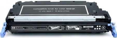 Hyperion Q6470A Black LaserJet Toner Cartridge compatible HP Hewlett Packard Q6470A For use with LaserJet 2600n, 2605dn, 2605dtn, CM1015 and CM1017 Printers, Average cartridge yields 2500 standard pages (HYPERIONQ6470A HYPERION-Q6470A)