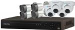Clearview HawkViewHD08-4D4B HawkView HD-AVS DVR Kit 8 Channel 4 Dome & 4 Bullet Camera with 1 TB; HD-AVS Technology; 4 qty HD 720P HD-AVS Bullet Cameras; 4 qty HD 720P HD-AVS Dome Cameras; H.264 dual-stream video compression; HDMI / VGA simultaneous video output; 3D intelligent positioning with our PTZ; Support 1 SATA HD up to 4TB, 2 USB2.0; 1 TB Drive, Mouse (HawkViewHD084D4B HawkViewHD08-4D4B HawkViewHD08-4D4B) 