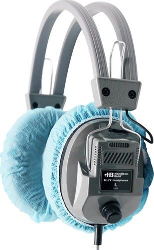 HamiltonBuhl HygenX45BL Disposable Ear Cushion Covers, Blue, 4.5