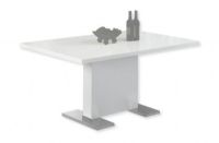 Monarch Specialties I 1090 Dining Table in High Glossy White Finish; Glossy White; Box 1 UPC 878218002471; Box 2 UPC 878218002693 (MONARCH I1090 I 1090 I-1090) 