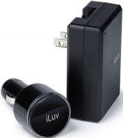 iLuv I158 Power Combo Pack for iPod, USB Car adapter with integrated and replaceable fuse to protect your MP3 player against a sudden voltage surge, Supports 12V - 24V power input, Supports 4 different AC plug types (I-158 I 158)  