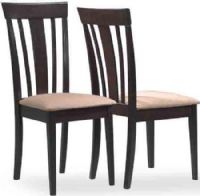 Monarch Specialties I 1898 Cappuccino 38"H Side Chairs with Microfiber (Set of 2); Will look wonderful in your casual contemporary home; With a vertical slat back, sleek square legs, and comfortable fabric covered padded seats, these pieces create a warm and inviting ambiance; Dimensions 18&#8243;L x 20&#8243;W x 38&#8243;H; Weight 27 lbs; UPC 021032207298 (I1898 I-1898) 