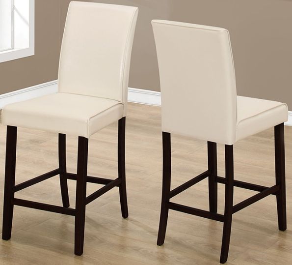 Monarch Specialties I 1903 Two Pieces Dinning Chair; 2 pieces sold together; Counter height (Seat Height from Floor 25