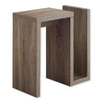 Monarch Specialties I 2090 Twenty-Four-Inch-Tall Accent Table in Dark Taupe Finish; Dark Taupe; UPC 680796013165 (I 2090 I2090 I-2090) 