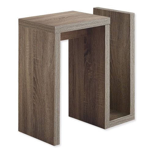 Monarch Specialties I 2090 Twenty-Four-Inch-Tall Accent Table in Dark Taupe Finish; Dark Taupe; UPC 680796013165 (I 2090 I2090 I-2090)