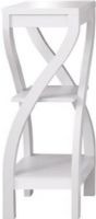 Monarch Specialties I 2479 White 32"H Plant Stand, Crafted from Mdf, Particle Board, Rich inviting White Finish, Sleek thick panels interlocking components, Opened structure three squared storage shelves, 12" L x 12" W x 32" H Overall, UPC 878218000545 (I 2479 I-2479 I2479)  