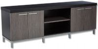 Monarch Specialties I 2590 Black / Grey Hollow-Core 60"L TV Console, Blends well into any living area, 4 storage cabinets, 2 open concept shelves for extra storage, 15" H x 19" W x 14" D Shelf, 15" H x 19" W x 14" D Cabinet Interior, 5"-10" H Middle Shelf adjustable between, 60" L x 16" W x 21" H Overall, UPC 878218000880 (I 2590 I-2590 I2590) 