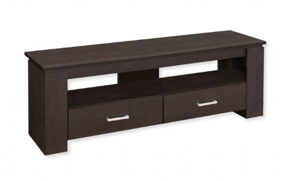 Monarch Specialties I 2600 Forty-Eight-Inch-Long TV Stand With Two Storage Drawers in Cappuccino Finish; Accommodates all TV sizes with a center stand; 2 large storage drawers for dvd's, cd's, books, media components; UPC 680796001551 (I 2600 I2600 I-2600)
