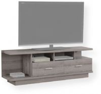 Monarch Specialties I 2675 TV Stand – 60"L / Dark taupe, With ample surface area that can accommodate up to a 60" flat panel tv, Piece will add style and functionality to any living room, Featuring 2 large storage drawers for DVDs, CDs or other AV accessories and 4 open concept shelves perfect for your electronic components, UPC 878218005298, 60"L x 16"W x 20"H Overall (I 2675 I-2675 I2675) 