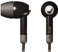iLUV i301BLK Lightweight In-Ear earphone - Black for Your iPod and Many Other Audio Devices, Comfortable to wear, Easy to adjust lead length for maximum comfort, Ultra lightweight in-ear design with in-line volume control (I301-BLK I301 BLK I301BL I301B jWIN) 