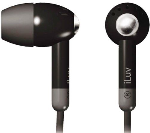 iLUV i301BLK Lightweight In-Ear earphone - Black for Your iPod and Many Other Audio Devices, Comfortable to wear, Easy to adjust lead length for maximum comfort, Ultra lightweight in-ear design with in-line volume control (I301-BLK I301 BLK I301BL I301B jWIN)