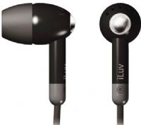 iLUV i301BLK Lightweight In-Ear earphone - Black for Your iPod and Many Other Audio Devices, Comfortable to wear, Easy to adjust lead length for maximum comfort, Ultra lightweight in-ear design with in-line volume control (I301-BLK I301 BLK I301BL I301B jWIN)