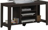 Monarch Specialties I 3529 Cappuccino 48"L TV Console, Crafted from Particle Board & Laminate, Adjustable center shelves, Hollow flat surface Accommodate up to 48" TV, Contemporary TV console with open concept storage, 48" L x 17" W x 24" H Overall, UPC 878218002532 (I 3529 I-3529 I3529) 
