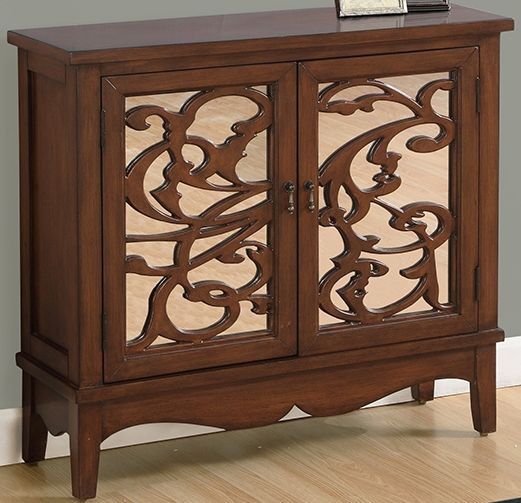 Monarch Specialties I 3840 Dark Walnut Traditional Mirror Accent Chest, Hidden fixed storage shelf perfect for blankets, clothes and plenty more, Ample surface area for displaying pictures and other decorative items, Traditional design, Blends well with most decors, Top shelf: 33